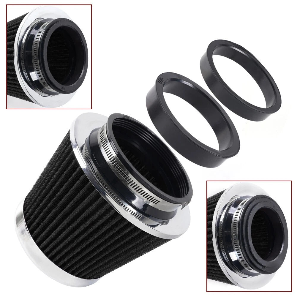 3" Cold Air Intake Cone Filter for High Flow Performance