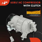 A/C Compressor with Clutch for Jeep Renegade Fiat 500X (2015–2023)