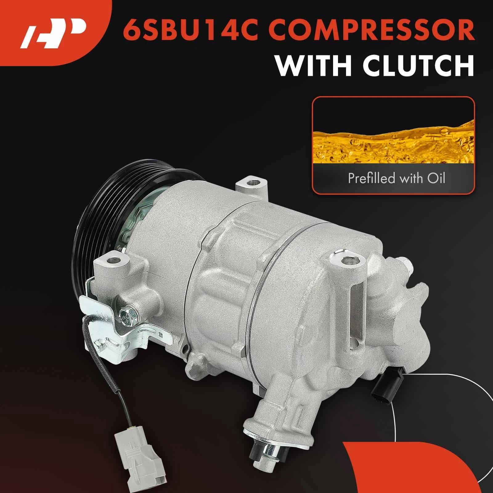 A/C Compressor with Clutch for Jeep Renegade Fiat 500X (2015–2023)