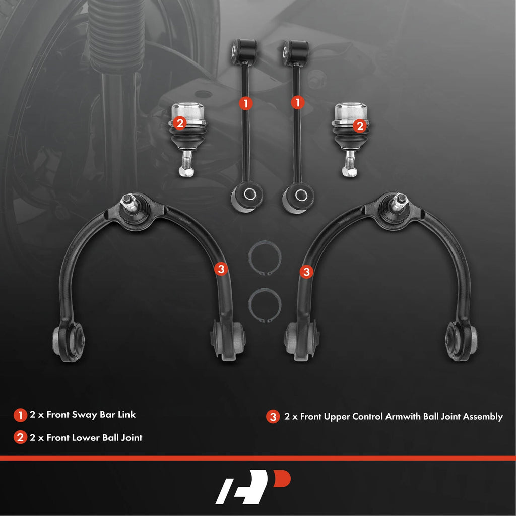 6X Front Upper Control Arm with Ball Joint for Jeep Commander (2006-2010)