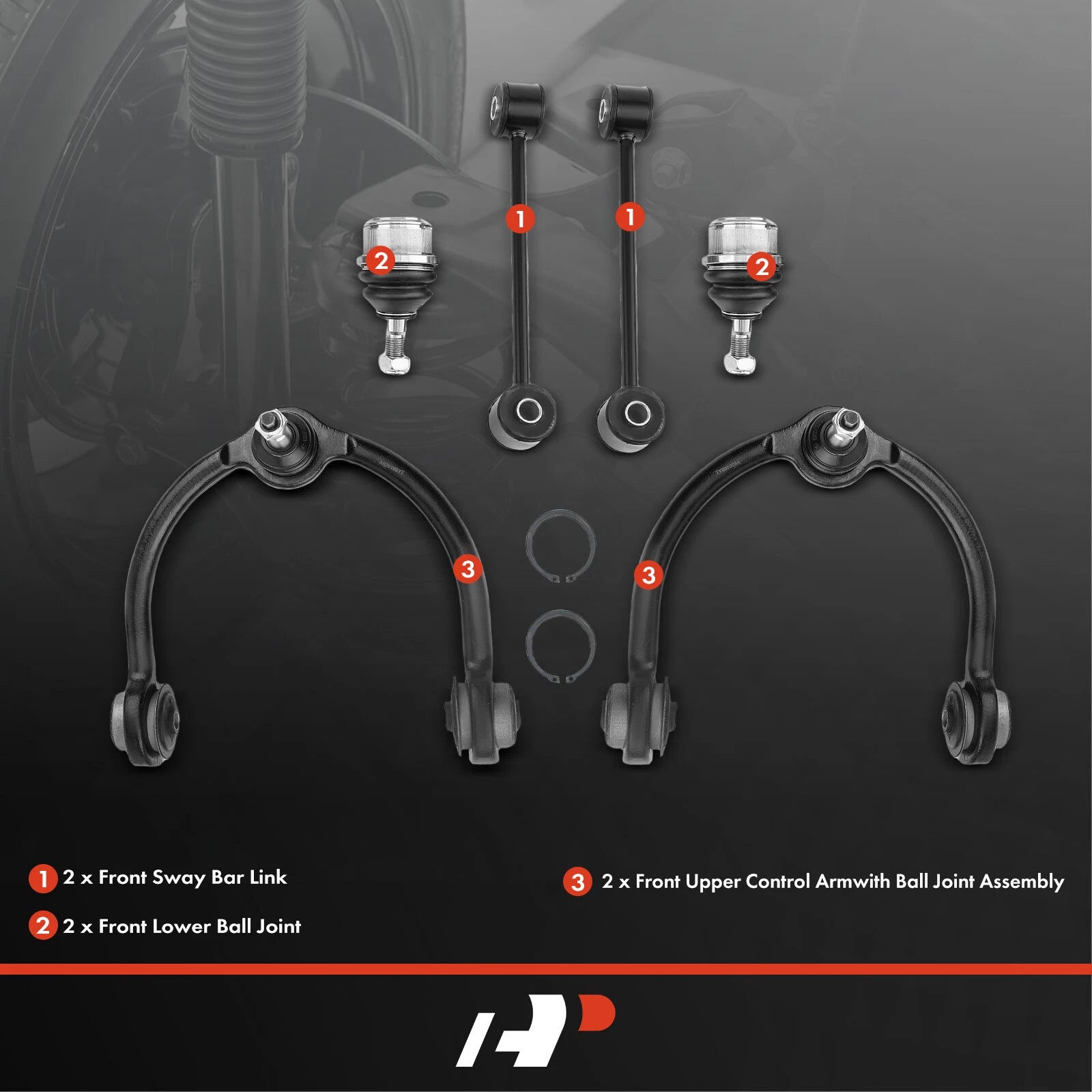 6X Front Upper Control Arm with Ball Joint for Jeep Commander (2006-2010)