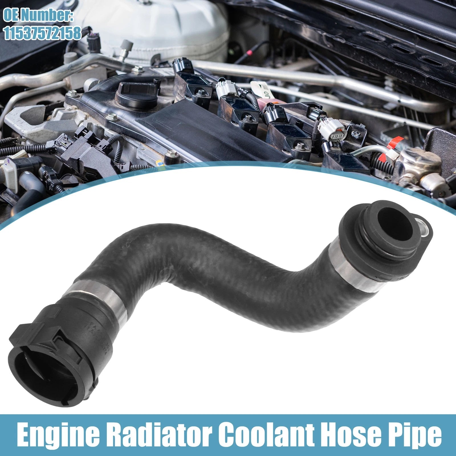 Radiator Coolant Heater Hose for BMW 1 (E81) 116i (2007–2011) No. 11537572158