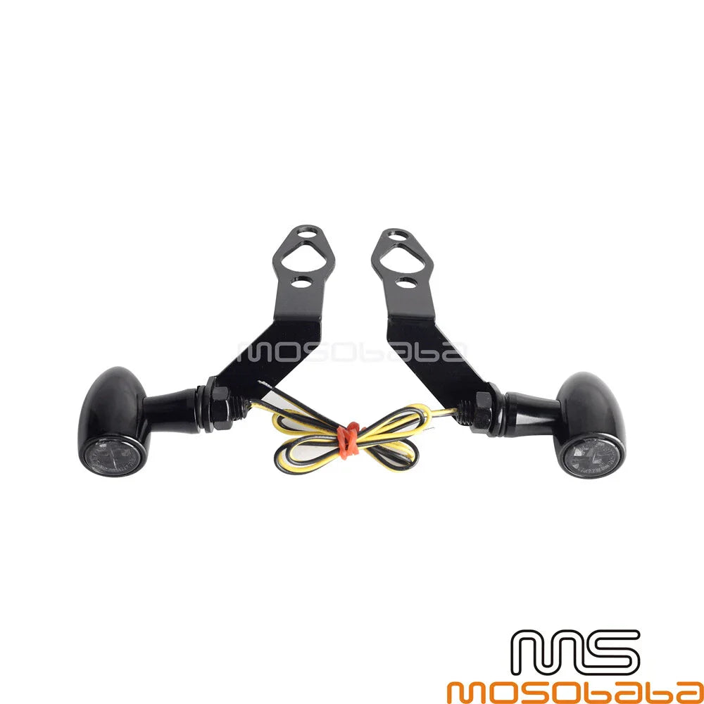 12V LED Turn Signal Lights w/Bracket for Harley Sportster S (2021-2024)