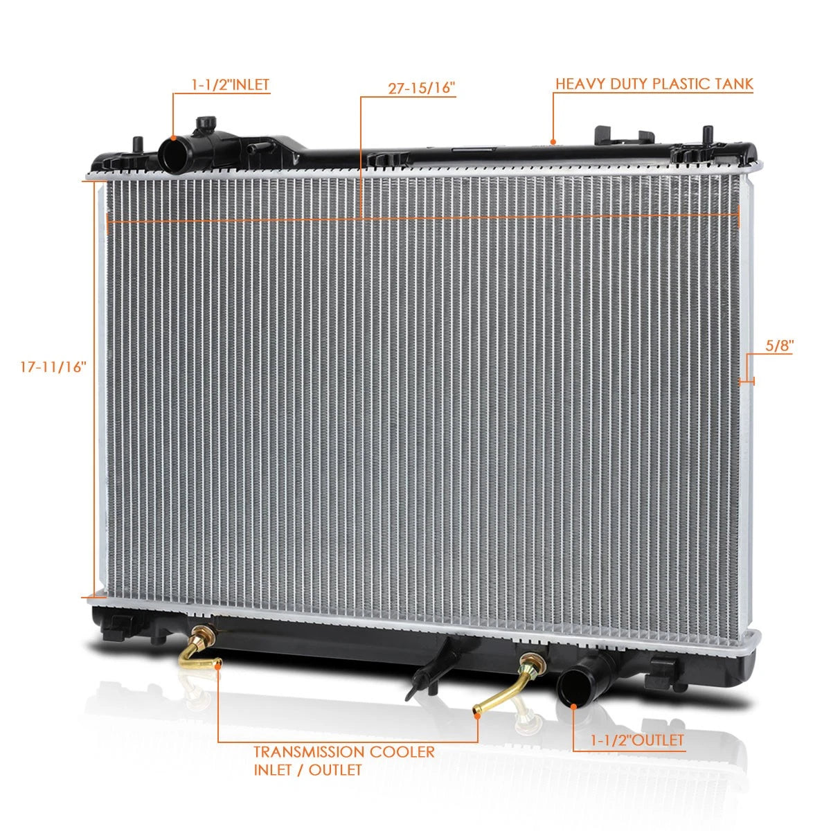 2-Row Aluminum Core Cooling Radiator for International 4100 (2008–2010)