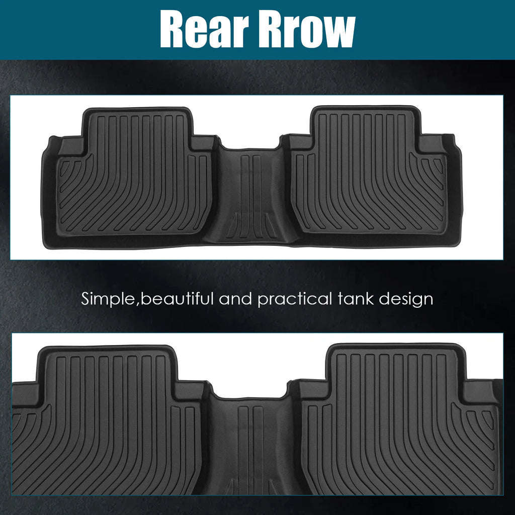 Set of 4 TPE Rubber All Weather Floor Mats for Mitsubishi Outlander (2014–2021)