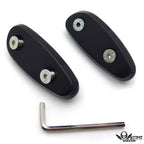 Mirror Block Off Base Plates for Suzuki GSX-R 600 750 1000 (2001–2004) Black