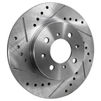 Brake Disc and Pad Kit for Honda Civic (1990–1993) Front Left Right Cross-drilled