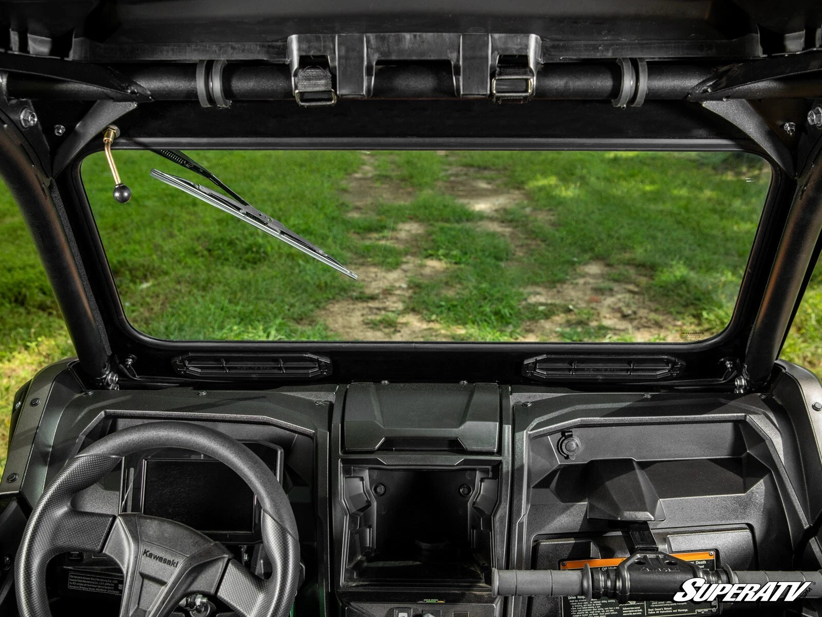 SuperATV Glass Windshield for Kawasaki Teryx KRX 1000 (2020–2023)