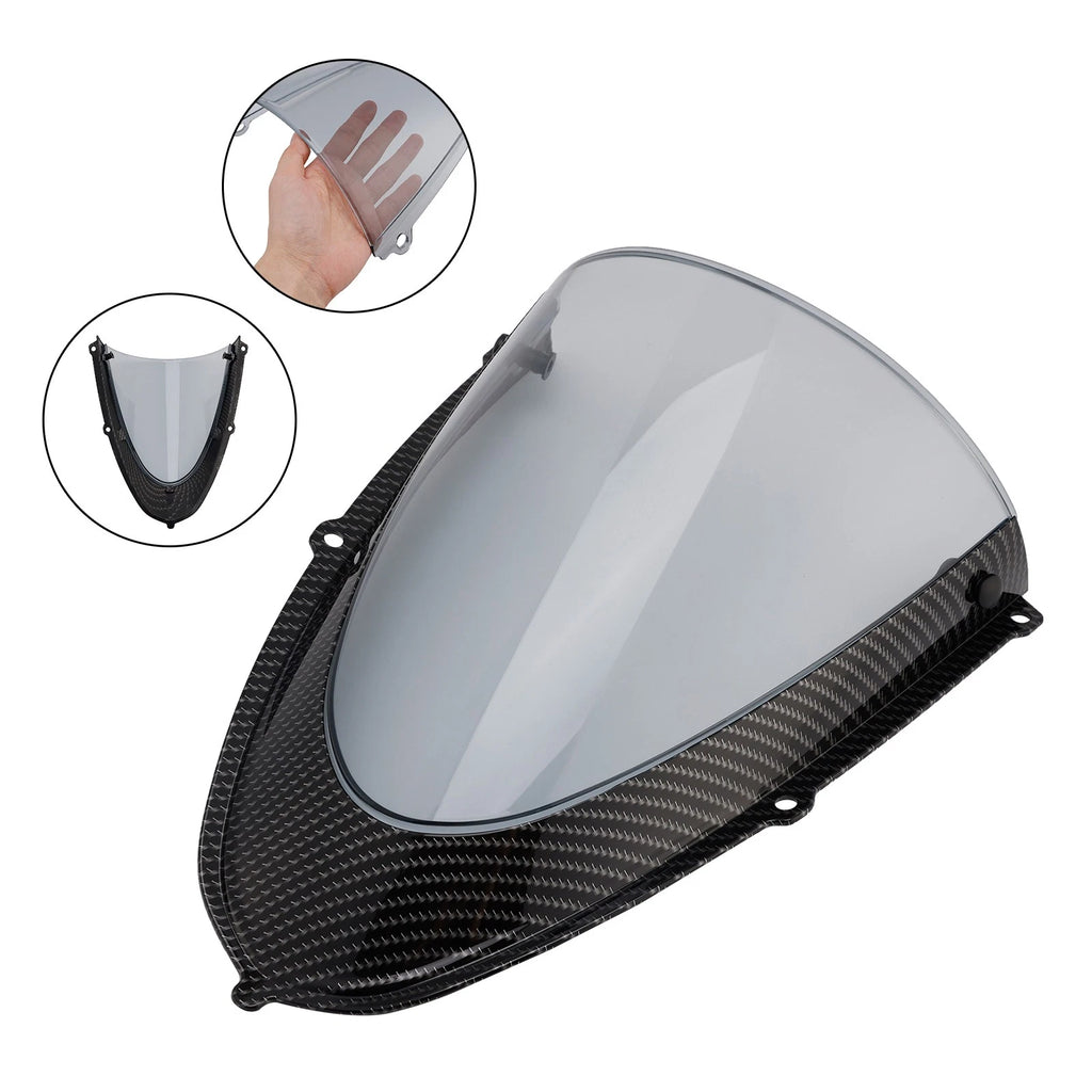Headlight Fairing Windshield for Aprilia RS 660 (2020–2024) Simulated Carbon Gray