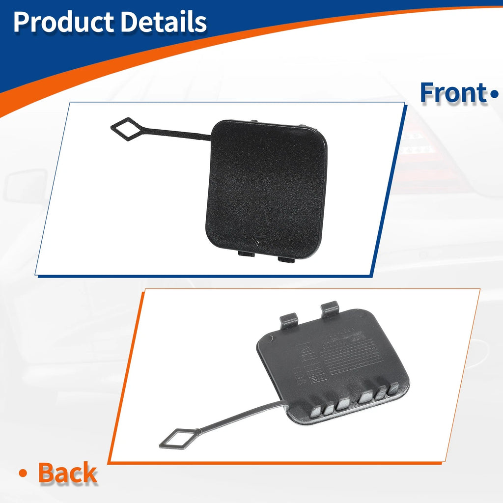 Rear Right Tow Hook Cover for BMW 530i 540i M5 (No. 51127475589) Gray
