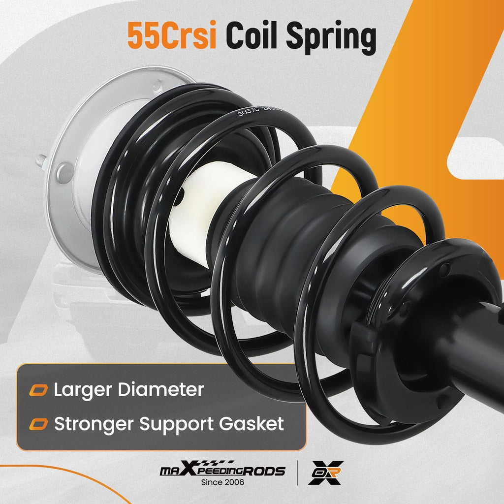 2X Front Strut Coil Spring Assembly for BMW 335IS 335D 335I 330I 325I 323I