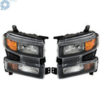 Set of 2 Halogen Tail Lights & Headlights for Chevy Silverado 1500 (2019–2021)