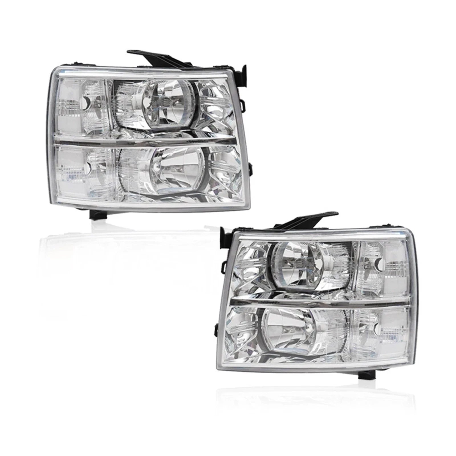 Clear Corner Headlights for Chevy Silverado 1500 2500 3500 (2007–2013)