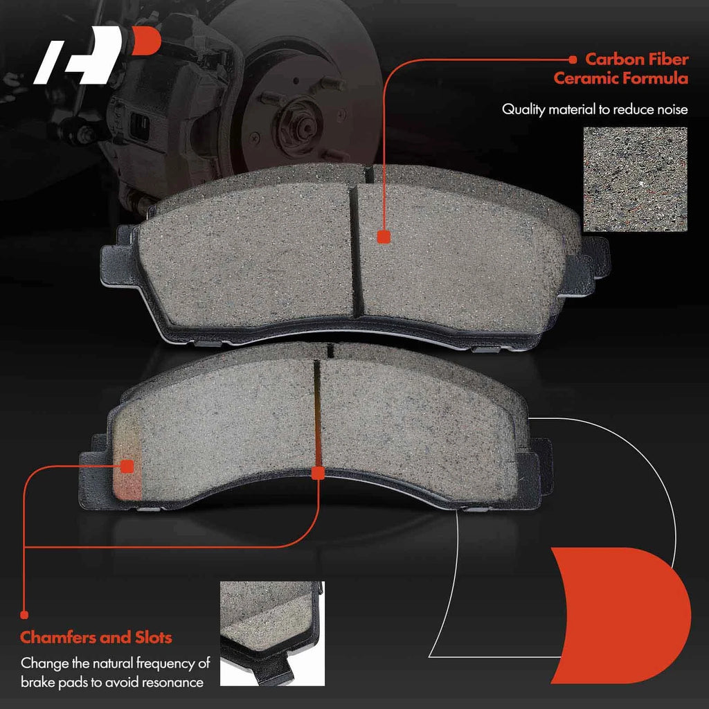 Disc Brake Rotors & Ceramic Pads for Ford F-350 Super Duty