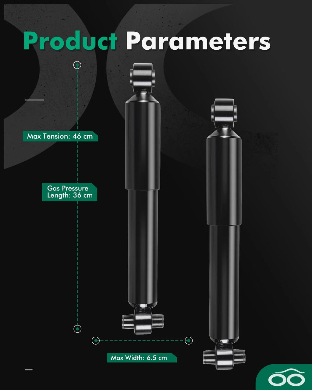 Rear Pair Shocks Struts for Mazda MPV (2000–2006) RWD 37244