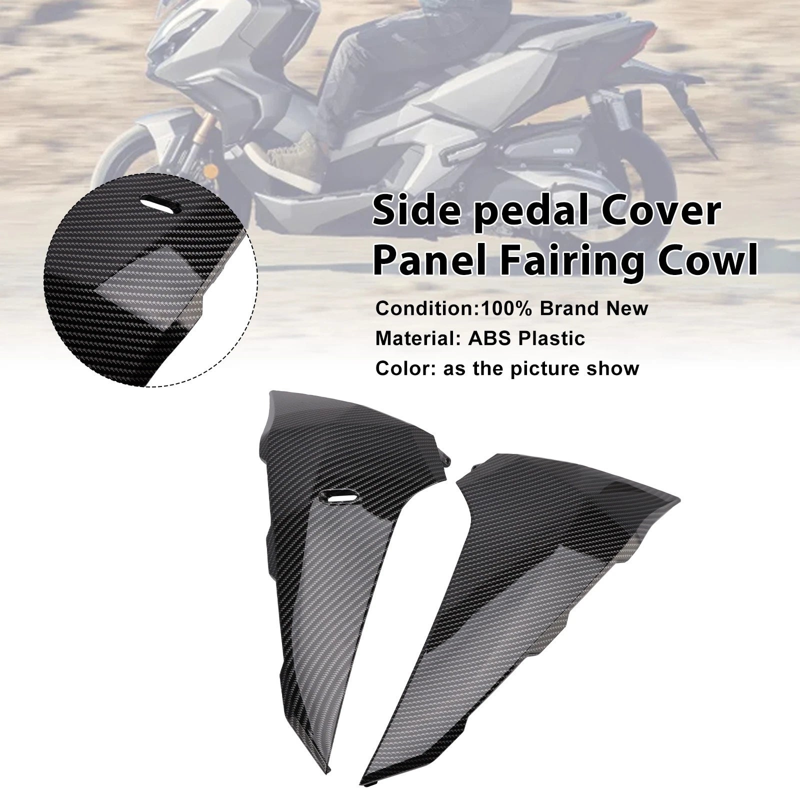 Side Pedal Cover Panel for Honda ADV 350 (2022–2025) Carbon