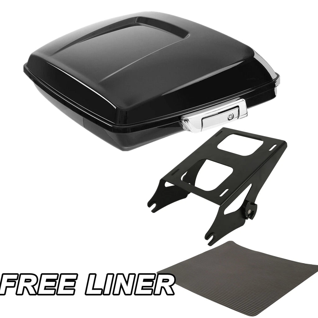 5.5" Razor Trunk & Black Mount Rack for Harley Touring (2014–2026)
