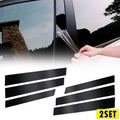 Set of 2 Black Pillar Posts for Honda CR-V 39387 Trim Cover Kit