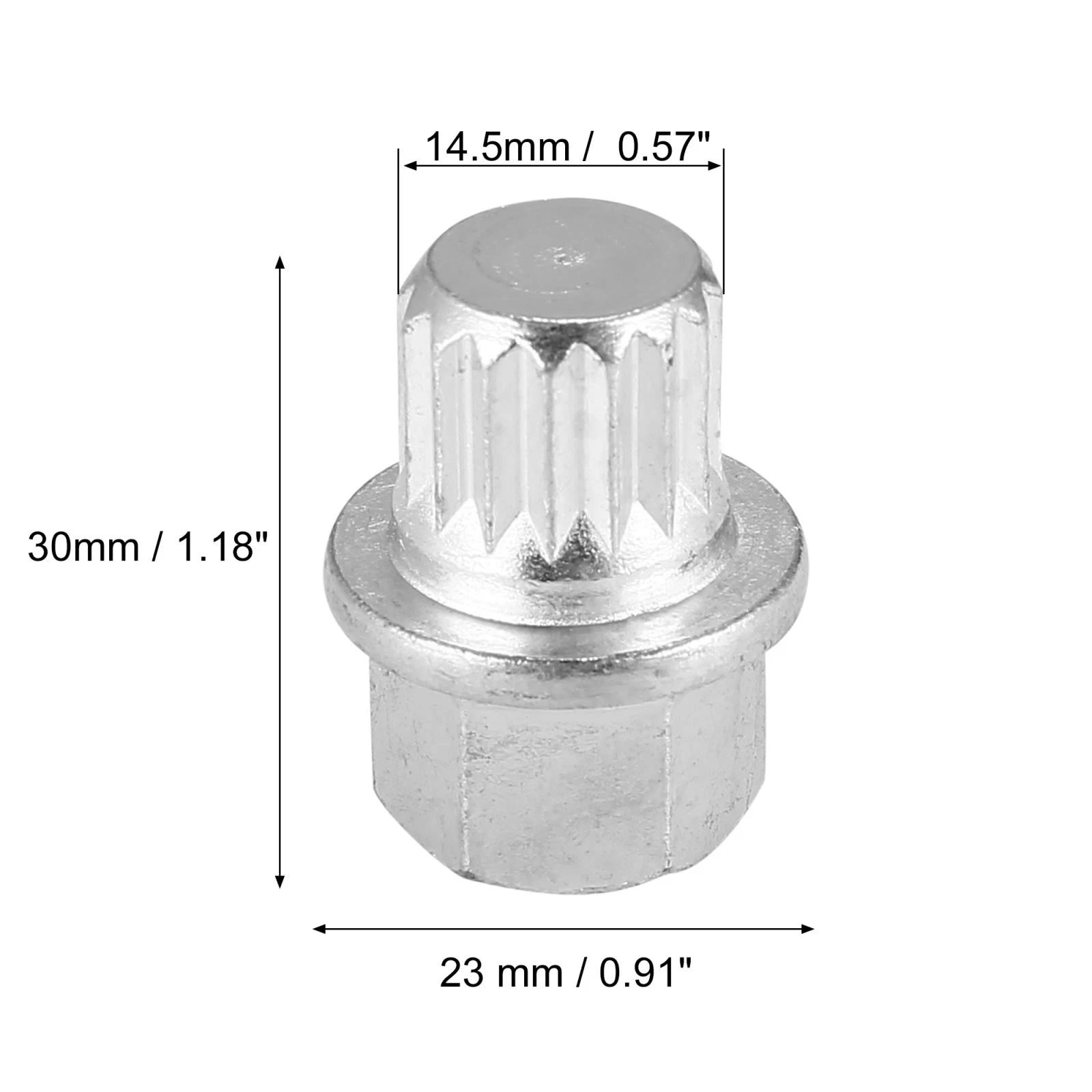 Anti Theft Wheel Lock Lug Nut Screw Removal Key for VW Audi (ABC5/16PT)
