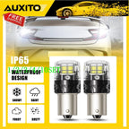 Set of 4 White LED Reverse Turn Signal Bulbs for Make Model