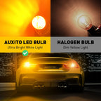 2X Amber Yellow LED Turn Signal Parking Light Bulbs for AUXITO