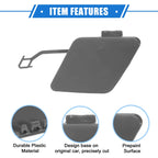 Tow Hook Eye Hole Cover Cap for BMW 3 F30 (2012–2015) Gray