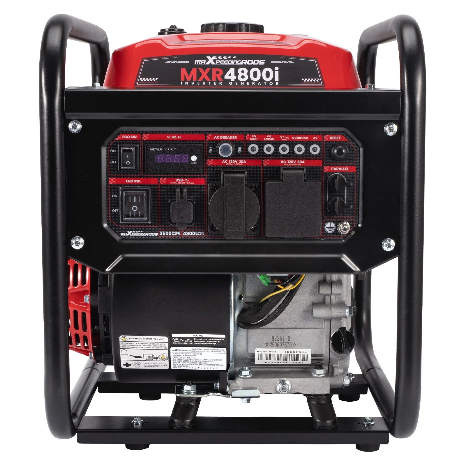 Portable Inverter Generator 4800W for Running (8.5 Hr) (Gas)