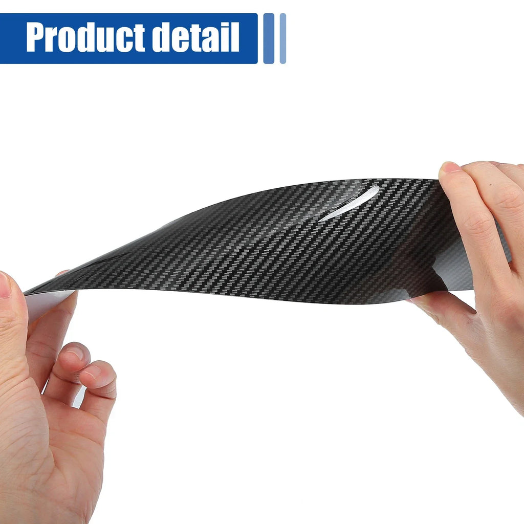 Gloss Carbon Pattern Pillar Window Post Cover Trim for BMW 3 Series E90