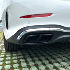 Black Exhaust Tip Trim Covers for Mercedes-Benz C-Class (2022–2025)