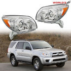Projector Headlights for Toyota 4Runner (2006–2009) Chrome Left+Right
