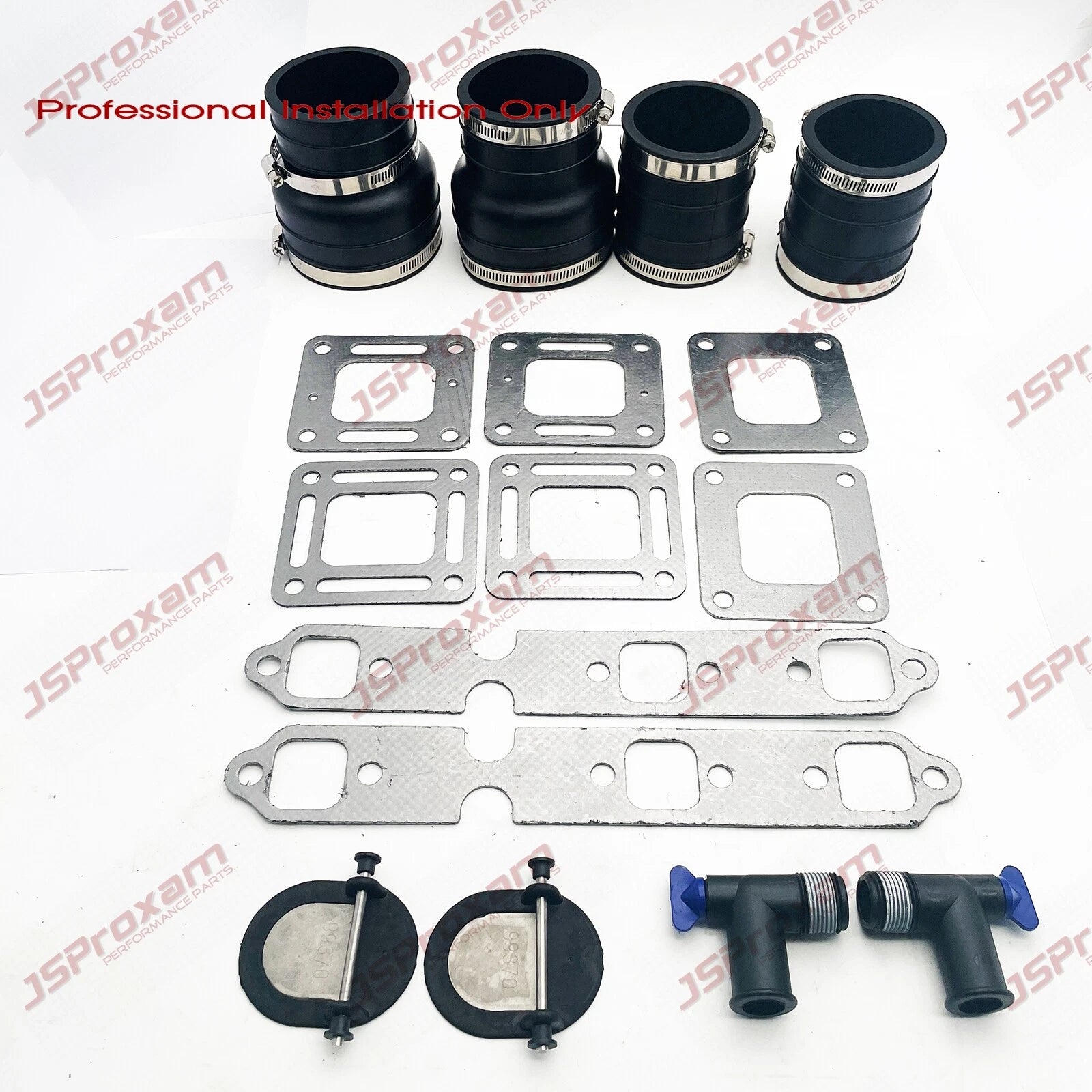 Wet Joint Exhaust Bellows Kit for MerCruiser V6 75-205 (70981A3, 90949T, 99757)