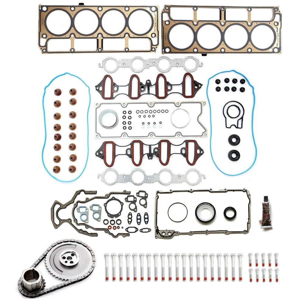 Lower Gasket Set & Timing Chain Kit with Head Bolts for Chevrolet Tahoe (2006)