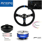14In Red Steering Wheel with Black Quick Release for Honda CR-V