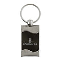 Black Rectangular Wave Keychain - Officially Licensed for Lincoln LS