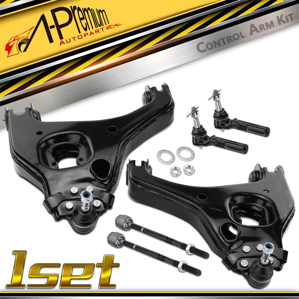 6x Front Control Arm Tie Rod Ends for Chevrolet Silverado GMC Sierra (2007–2018)