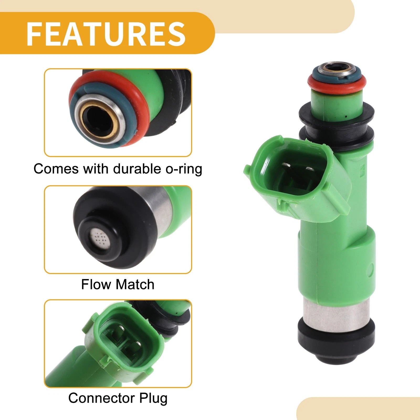 1 Pcs Fuel Injector No.16611-AA740 for Subaru Legacy 3.6R (2014–2019)