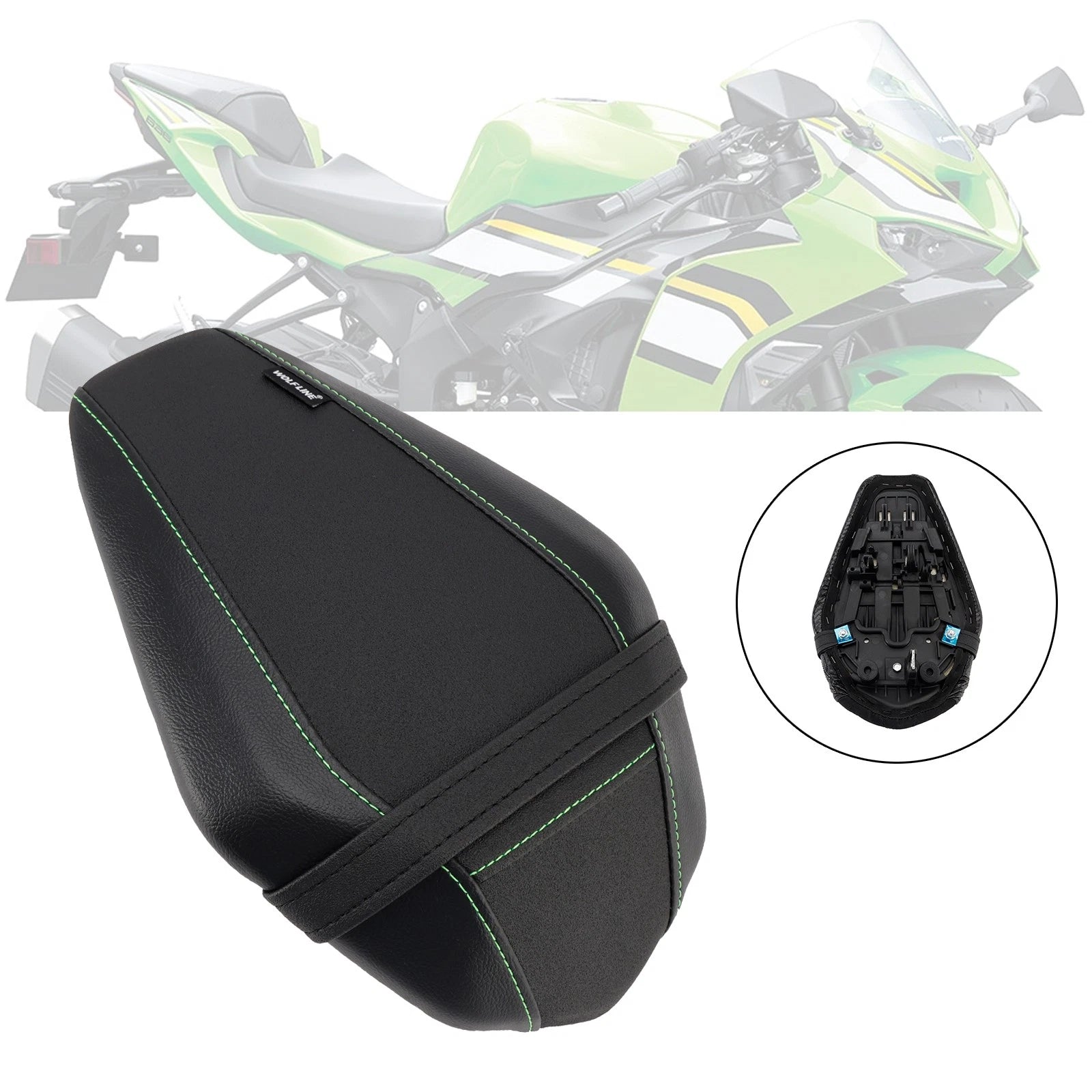 Rear Passenger Seat Cushion for Kawasaki Ninja ZX-6R (2019–2025)