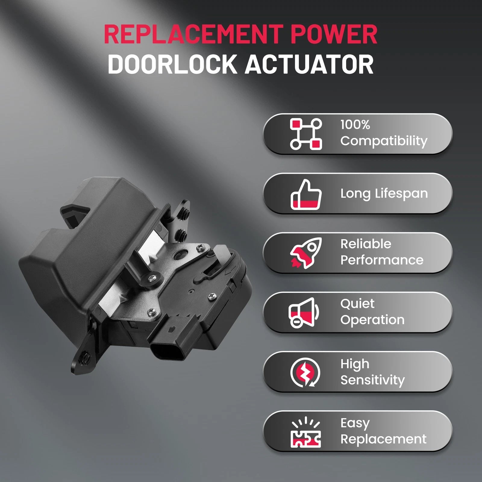 Rear Trunk Lock Actuator for Hyundai Santa Fe XL (2013–2019) Kia Sedona (2016–2021)