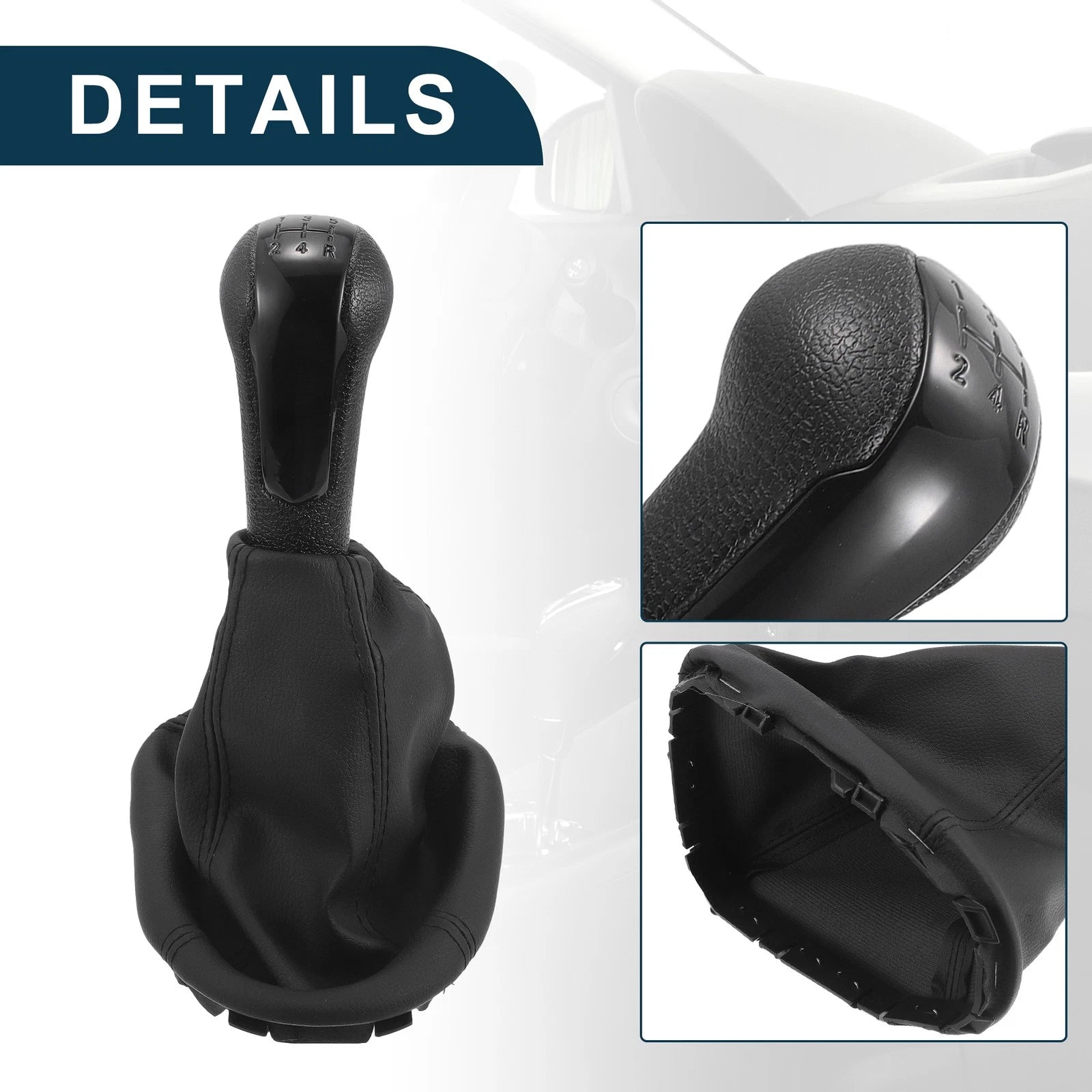 5 Speed Manual Gear Shift Knob with Cover for Chevrolet Spark (2011–2016)