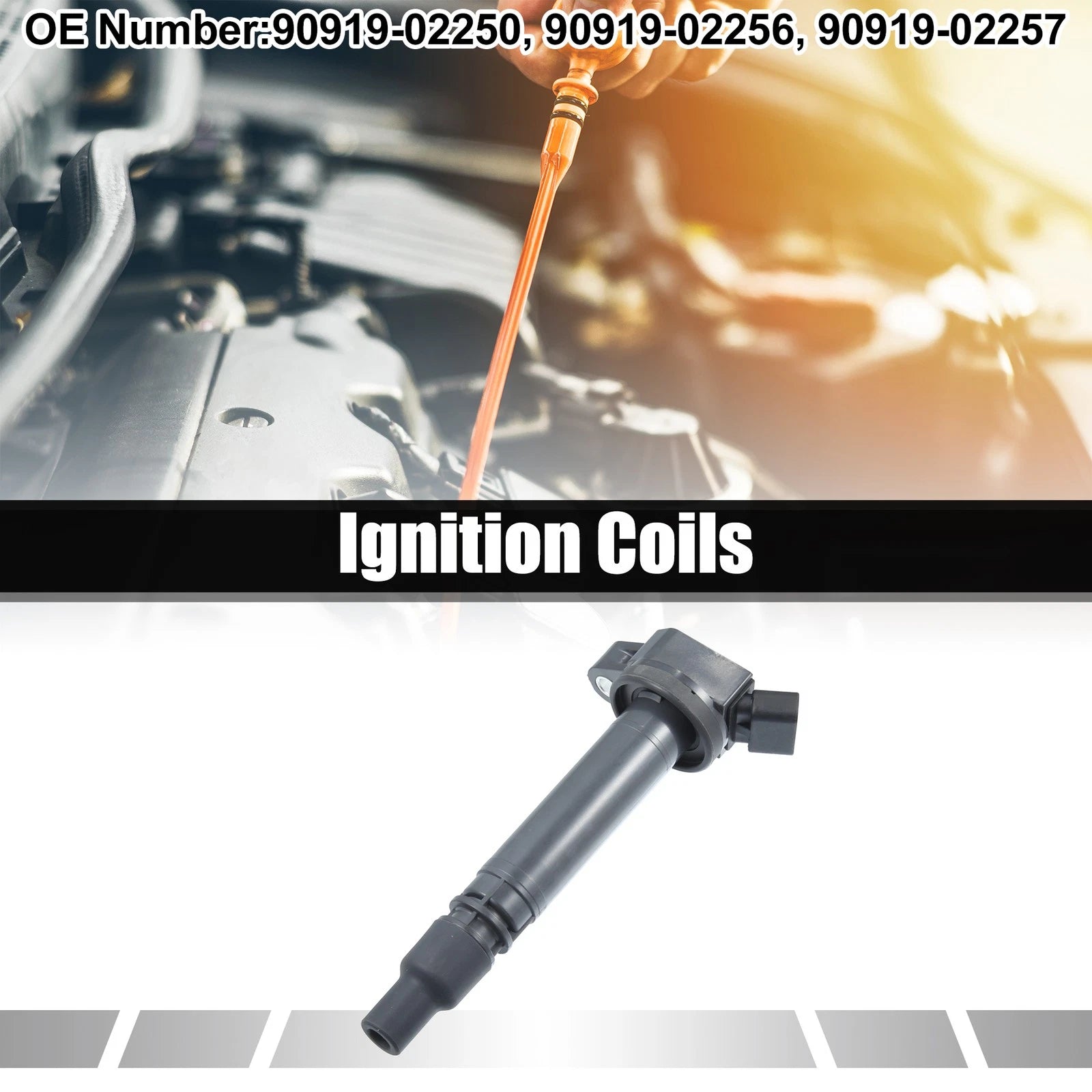 Set of 4 Ignition Coils for Toyota 4Runner (2010–2022) 90919-02250