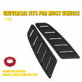 2Pcs Black Hood Air Vent Cover Trim for Toyota Tacoma Tundra (2016–2023)