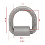Set of 4 Weld-On Forged D Rings for Heavy Duty Applications