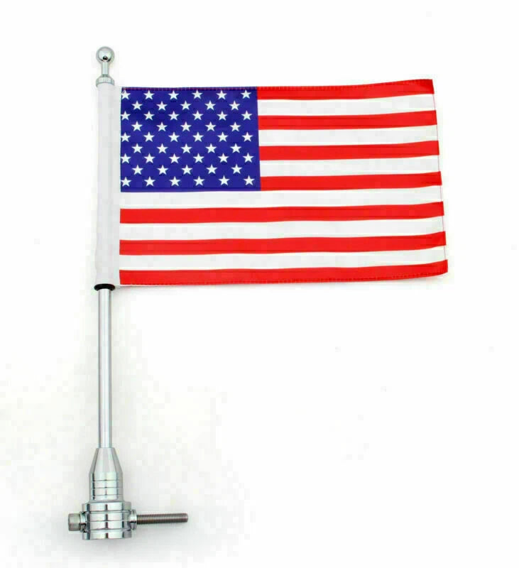 Luggage Rack Vertical Flag Pole for Harley Touring Road King Glide & FLHT (T9)