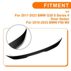 Glossy Black Trunk Spoiler for BMW G30 520d 530i 540i F90 M5 (2017–2023)