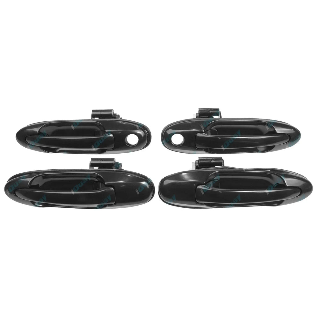 Black Front & Rear Outer Door Handles for Toyota Landcruiser 100 105 Series