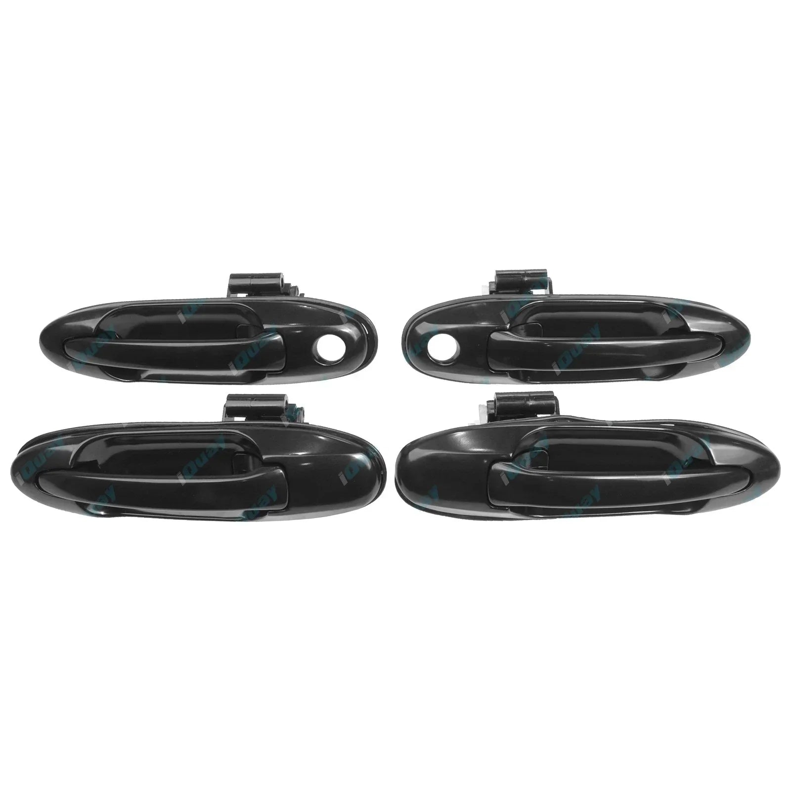 Black Front & Rear Outer Door Handles for Toyota Landcruiser 100 105 Series