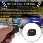 Black Red Line Car Key Case for Suzuki Alto (2010–2023) - 2 Buttons