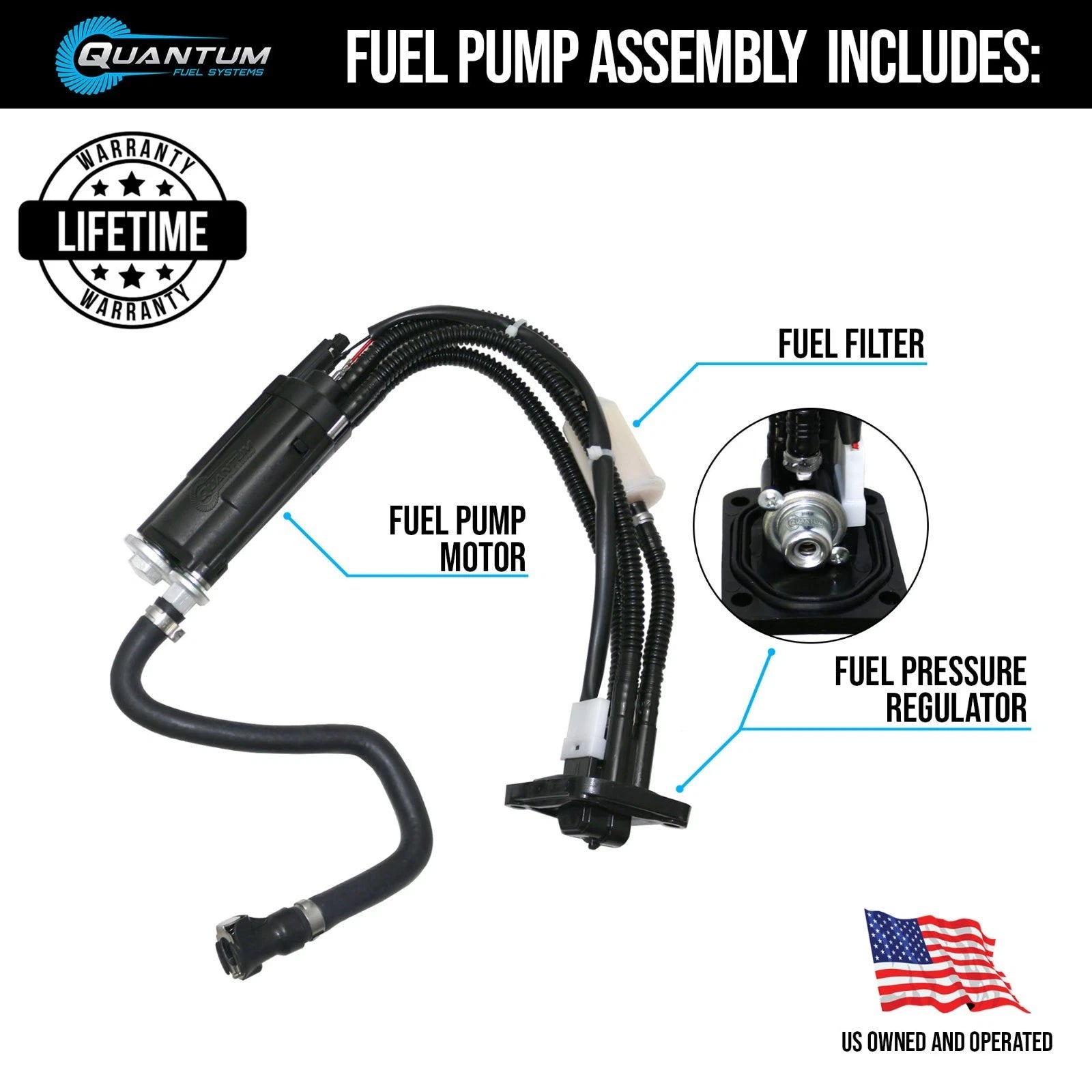 In-Tank Fuel Pump QFS for KTM 250 XC-F TPI (2011–2023) 79707088100