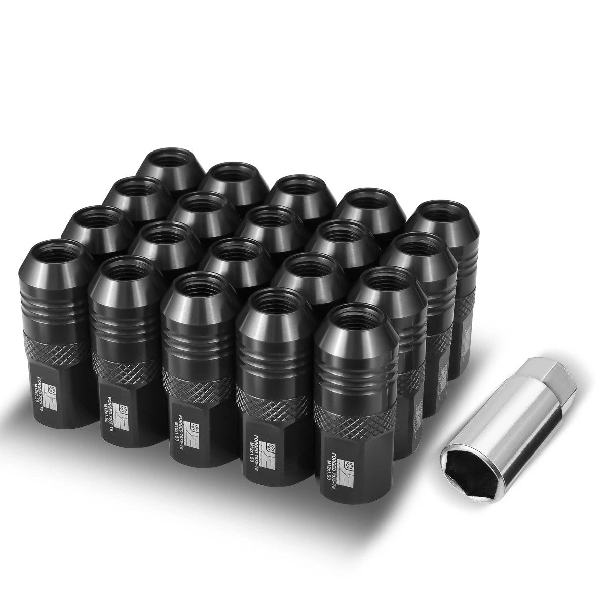 Set of 20 Open End Lug Nuts M12 X1.5 21mm OD for Multiple Models