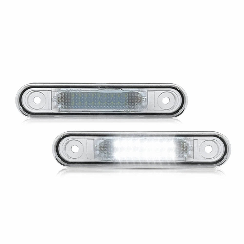 2X LED License Plate Tag Lights for Mercedes-Benz W124 E-Class (1984–1991)